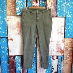 Women's Seven 7 Utility Ankle Skinny Jeans Denim SIZE 16 Green